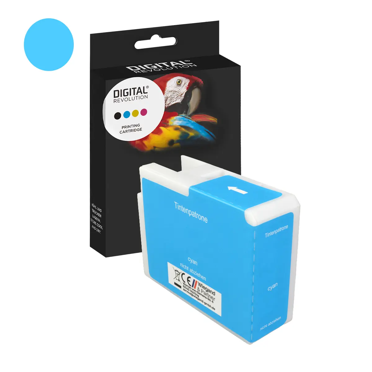 Epson T47A2 - alternative Patrone 'cyan' 50 ml | 10.748 Seiten - Digital Revolution