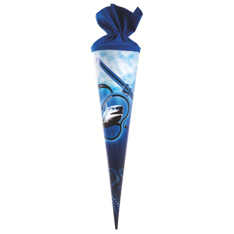 Goldbuch Schultüte 3D Hai - rund, 70 cm