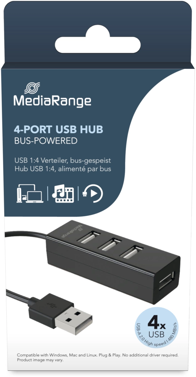 MediaRange USB 2.0 Hub 1:4
