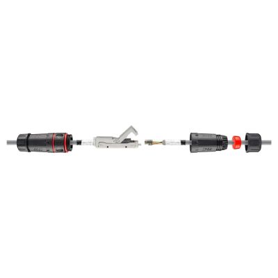 Goobay Outdoor (IP68) Netzwerkkabel-Verbinder CAT 6A STP geschirmt