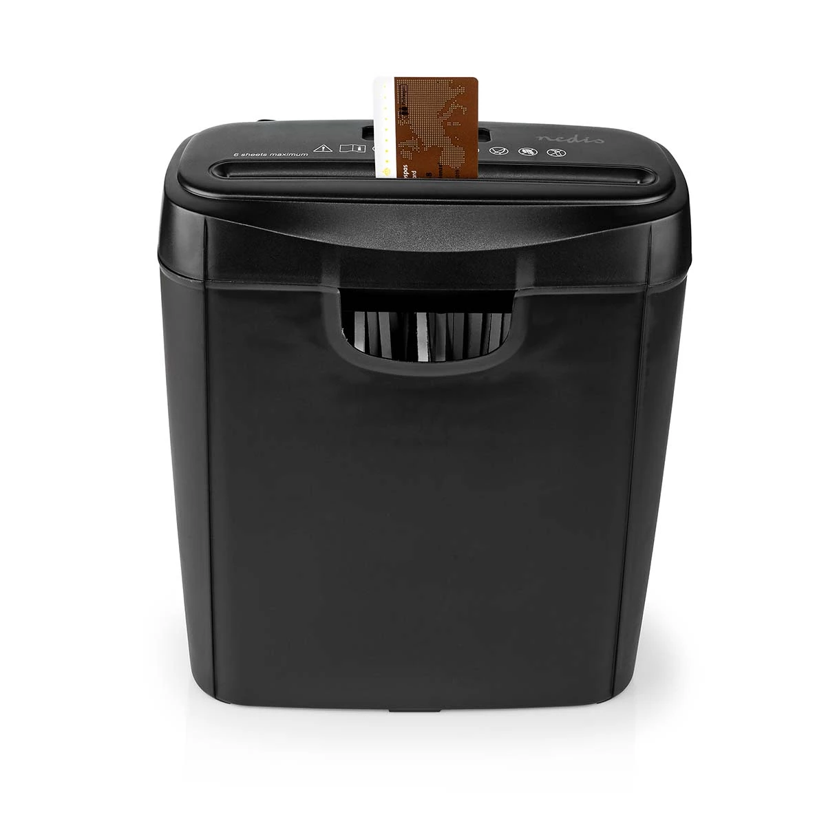 Nedis Aktenvernichter 10 Liter schwarz