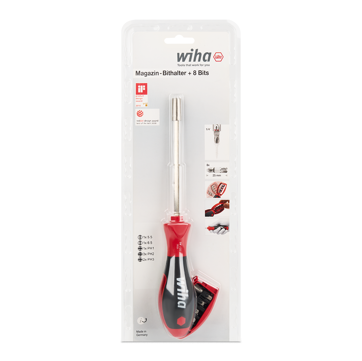 Wiha Schraubendreher mit Bit Magazin 