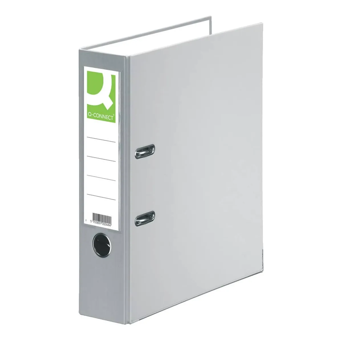 Q-Connect Ordner PP - A4, 80 mm, grau