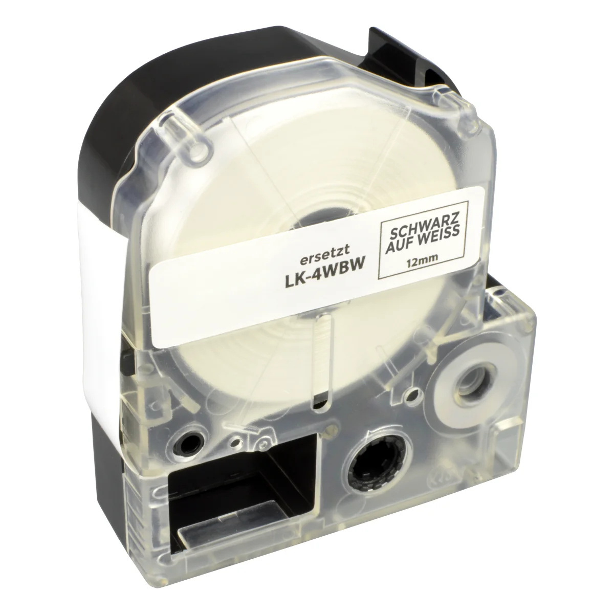 Epson LK-4WBN - alternatives Schriftband schwarz auf weiß 12mm x 9 Meter - Digital Revolution