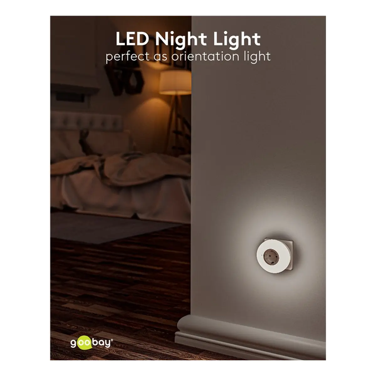Goobay LED-Nachtlicht für die Steckdose