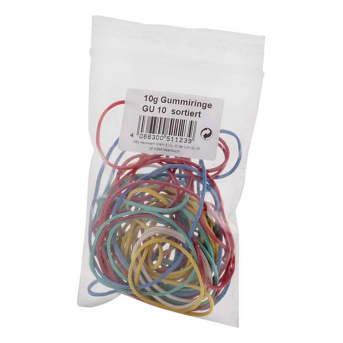Wihedü Gummiringe - farbig sortiert, 10g 