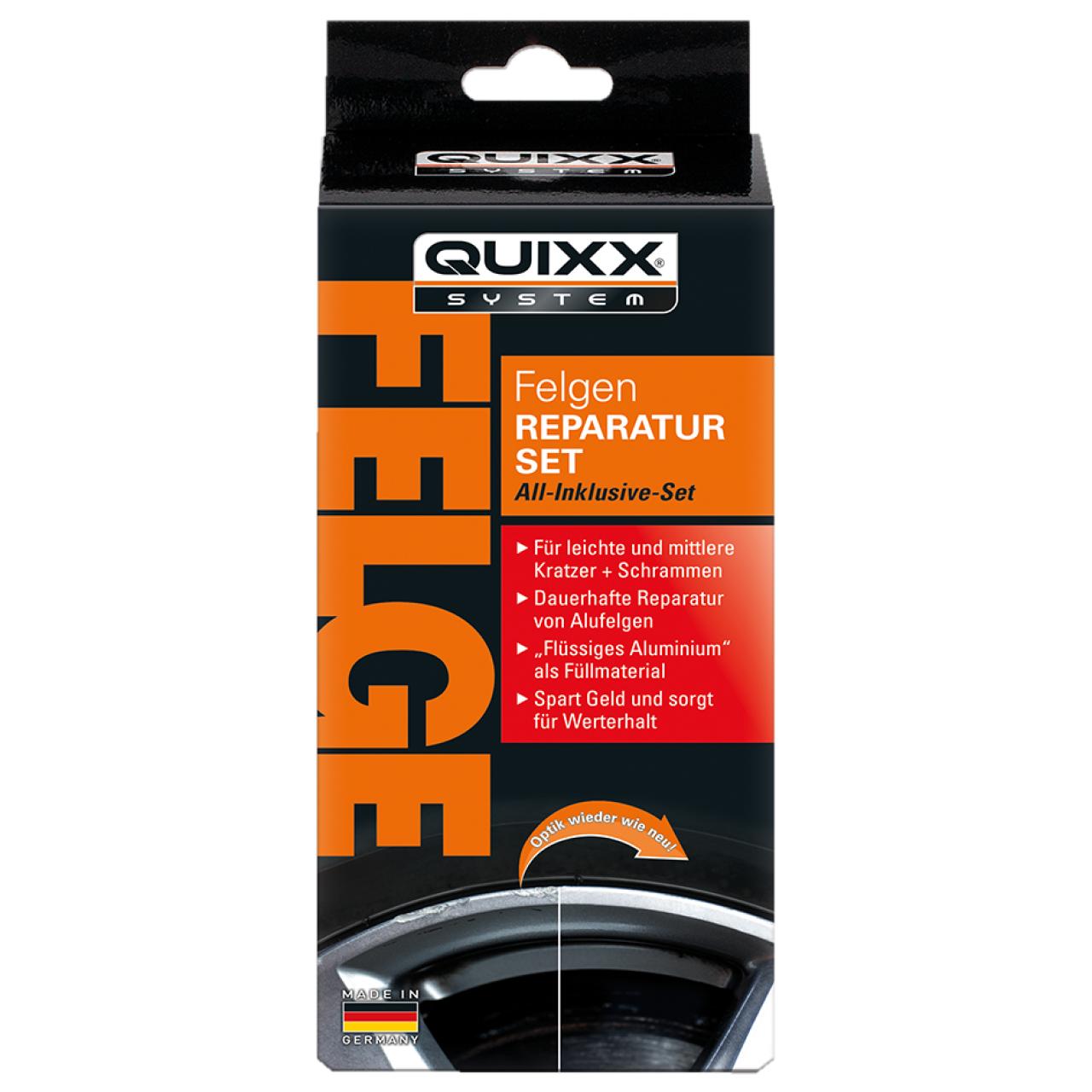 QUIXX Quixx Felgen Reparatur-Set 5tlg schwarz