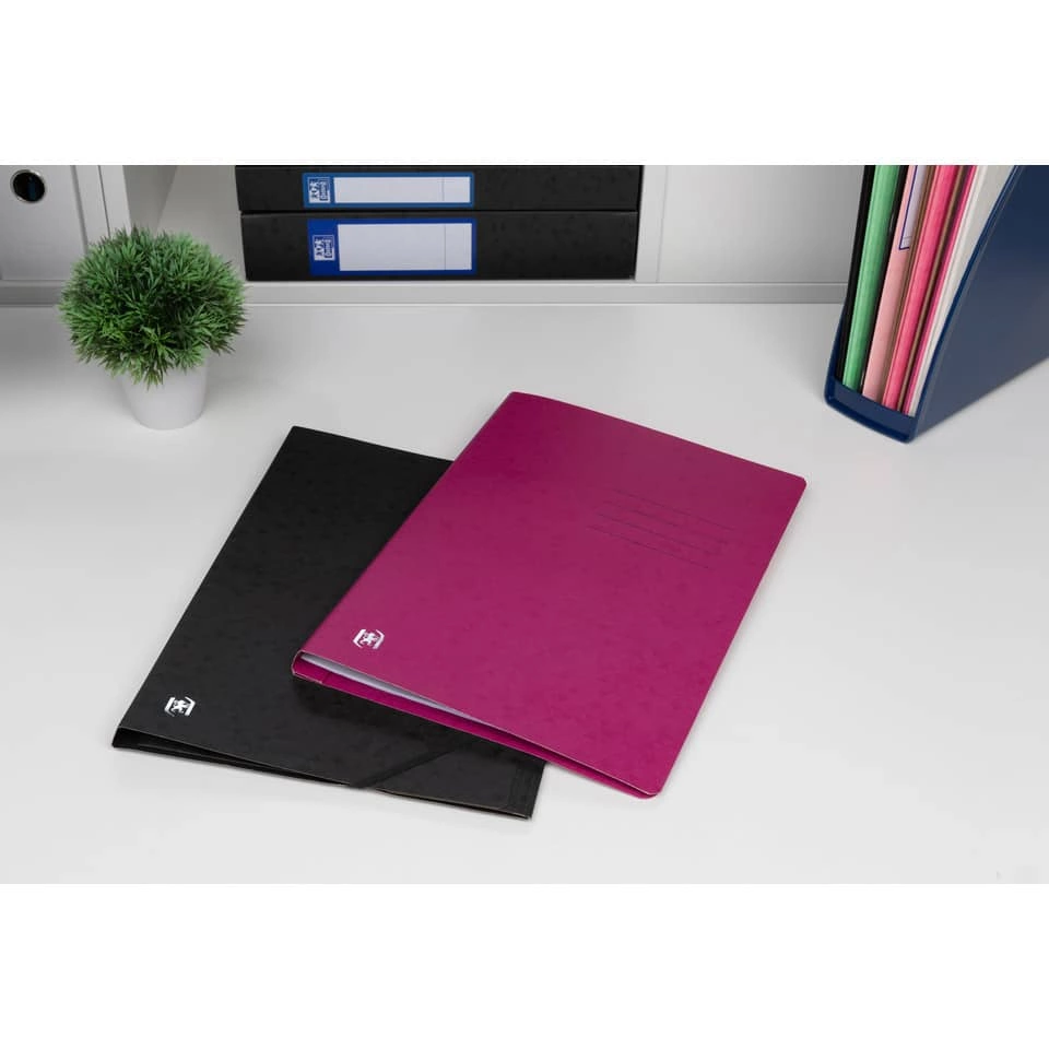 OXFORD Schnellhefter TOP FILE+ - A4, Karton 390g/qm, kfm. und Amtsheftung, violett