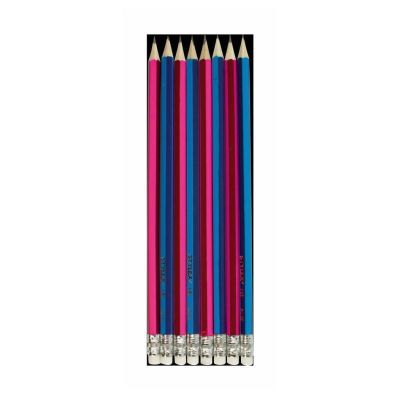 Bleistift mit Radiergummi, 8 Stück