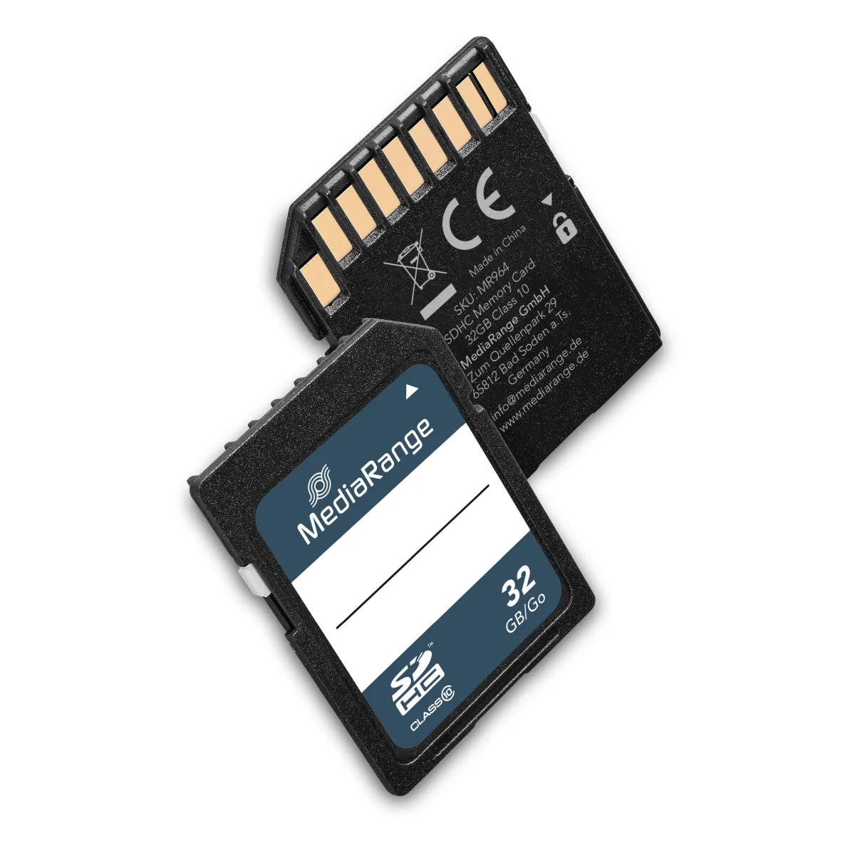 MediaRange SDHC Speicherkarte, Klasse 10, 32GB