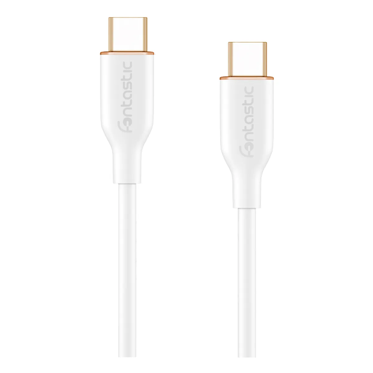 Fontastic Silikon Datenkabel USB Typ-C > Typ-C weiß