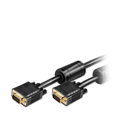 Monitorkabel VGA, schwarz, 2,0 Meter
