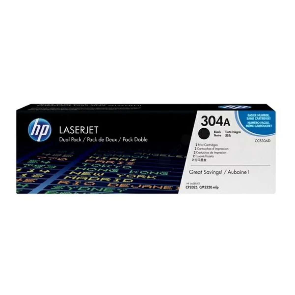 HP 304A Toner Doppelpack schwarz 7.000 Seiten (CC530AD)