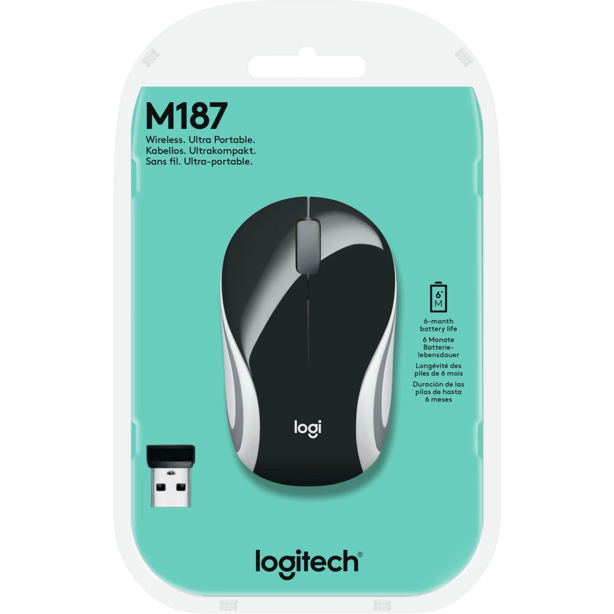 Logitech Wireless Mini Mouse M187 schwarz