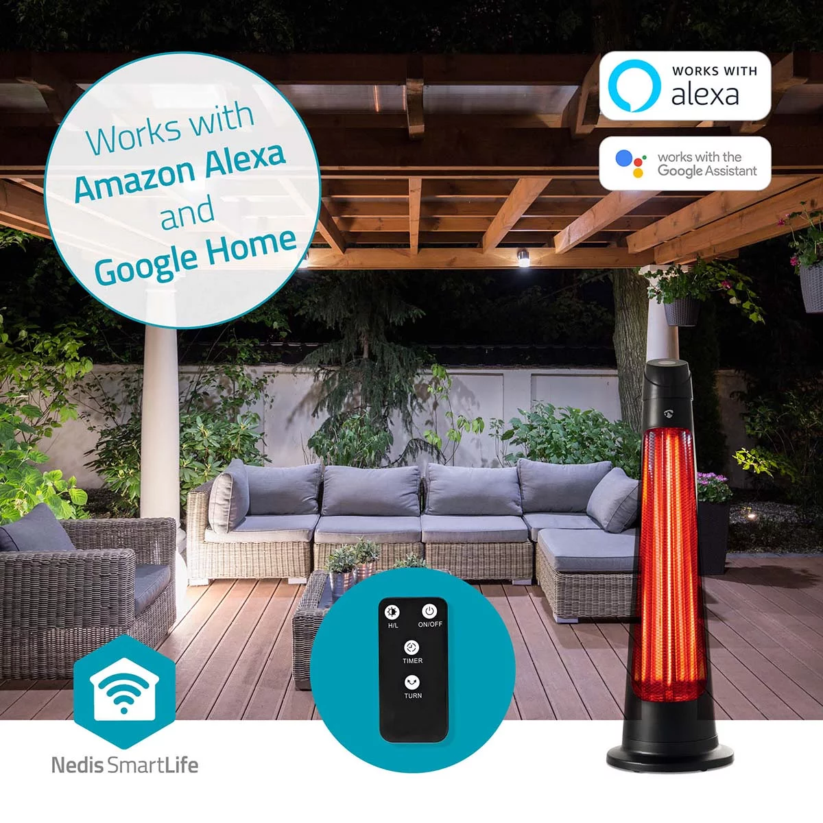 Nedis SmartLife Terrassenheizer