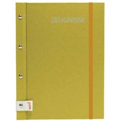 Roth Zeugnismappe - 12 Hüllen, gold