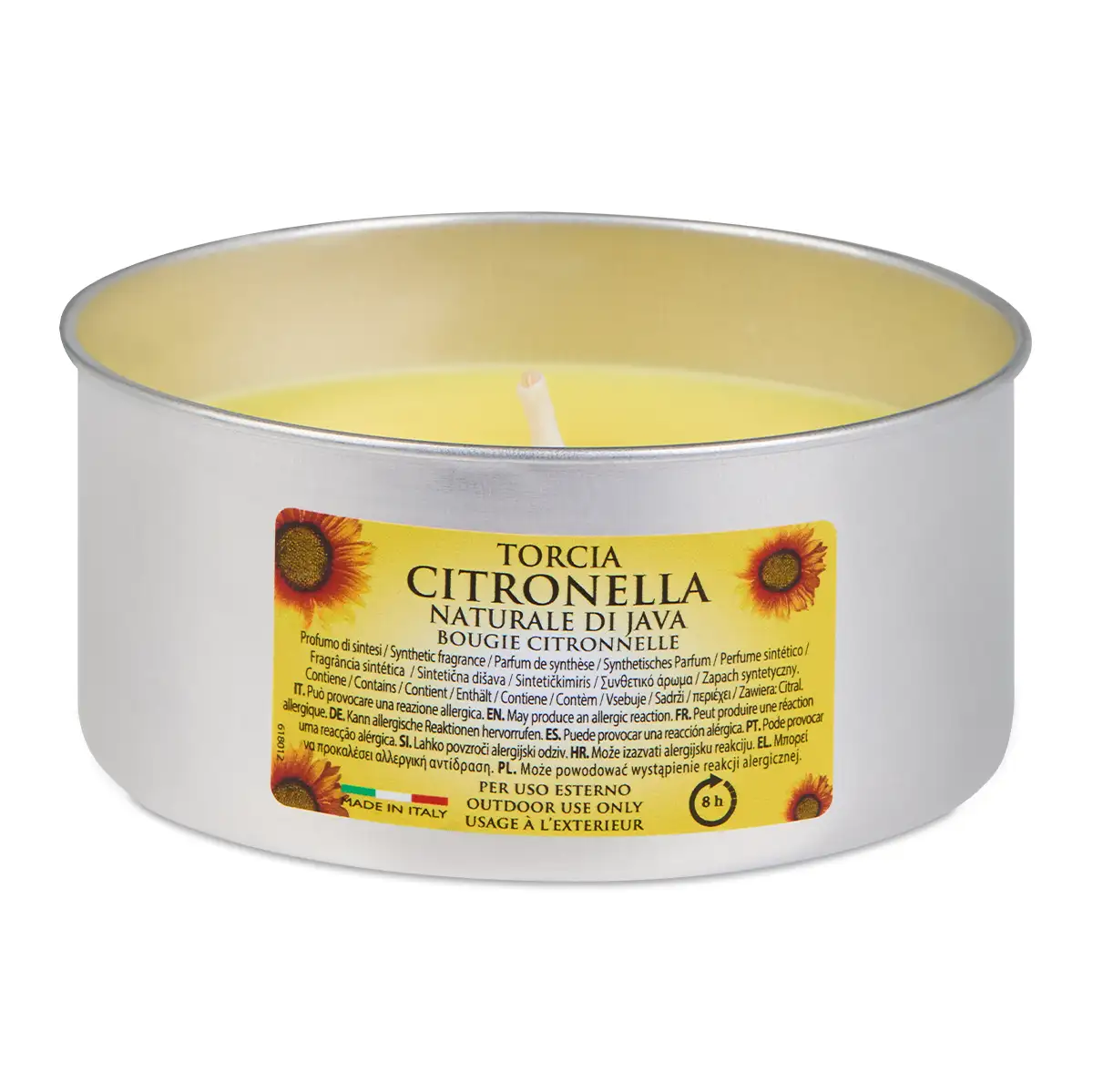 Citronella-Kerze in Alu-Dose 140g