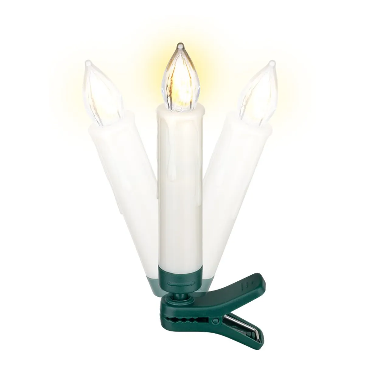 Goobay 10 kabellose LED-Weihnachtsbaumkerzen