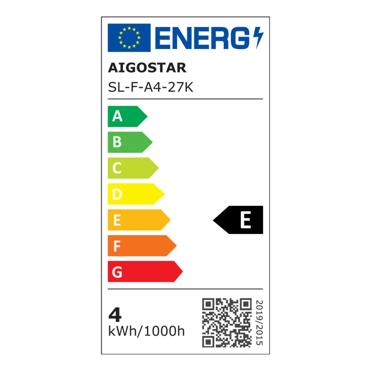 Aigostar LED FILAMENT 'Classic', 4W, E27