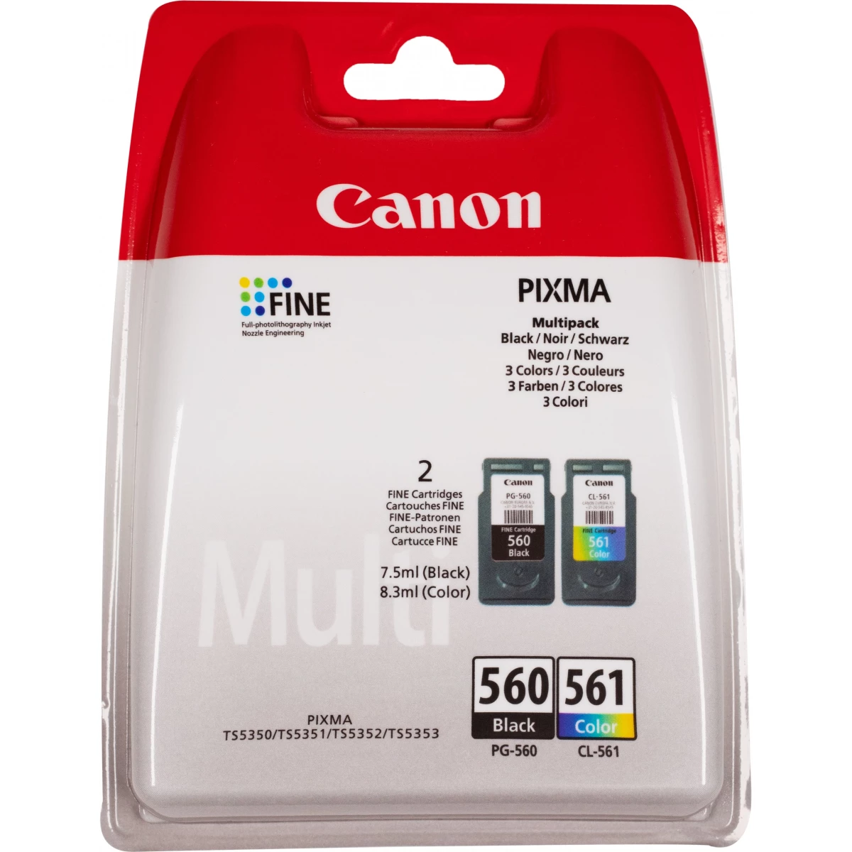 Canon MultiPack 'PG-560 / CL 561' schwarz + farbig 15,8 ml