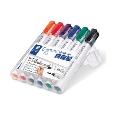 Board-Marker Lumocolor® 351 whiteboard marker, STAEDTLER Box mit 6 Farben