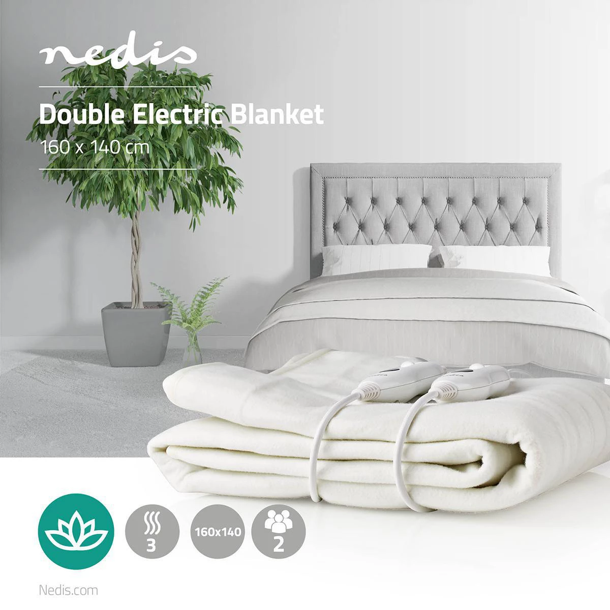 Nedis Elektrische Bettdecke