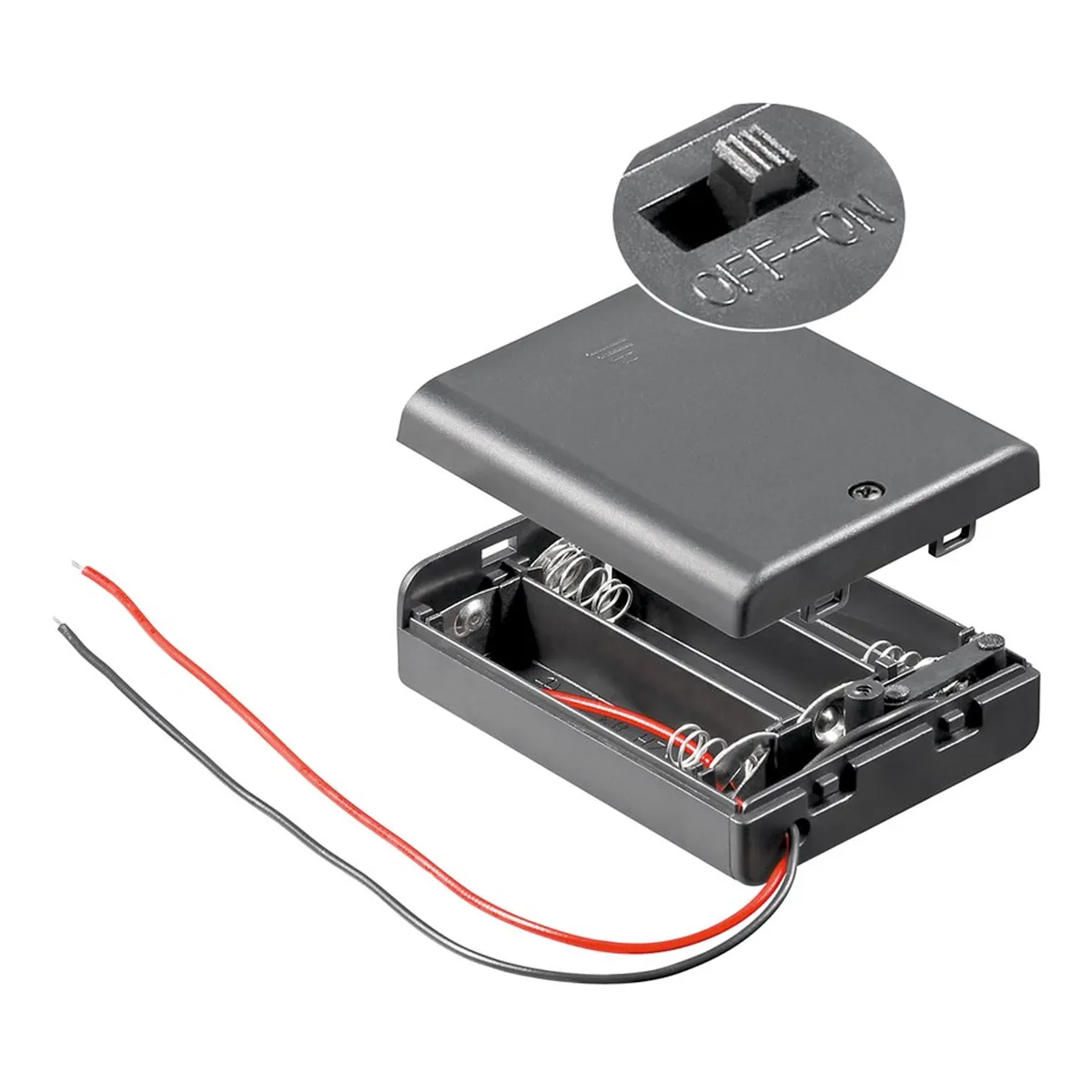 Goobay 3x AA (Mignon) Batteriehalter