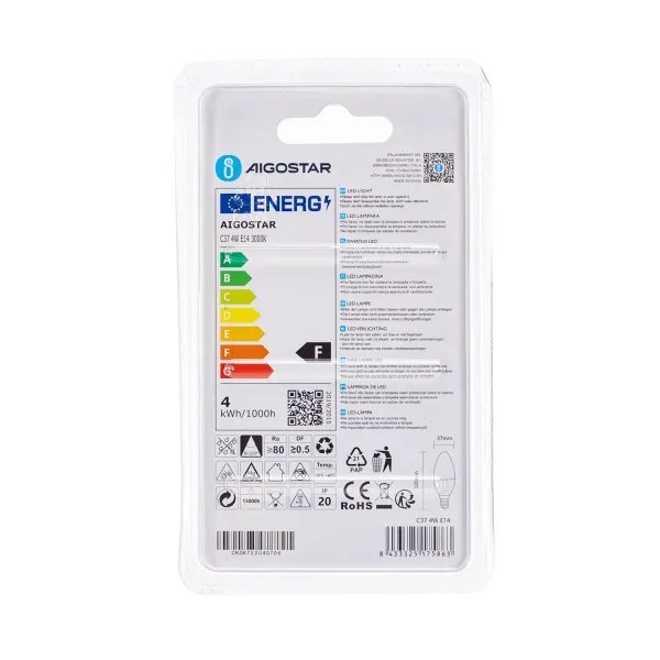 Aigostar LED 'Kerze', 4W, E14