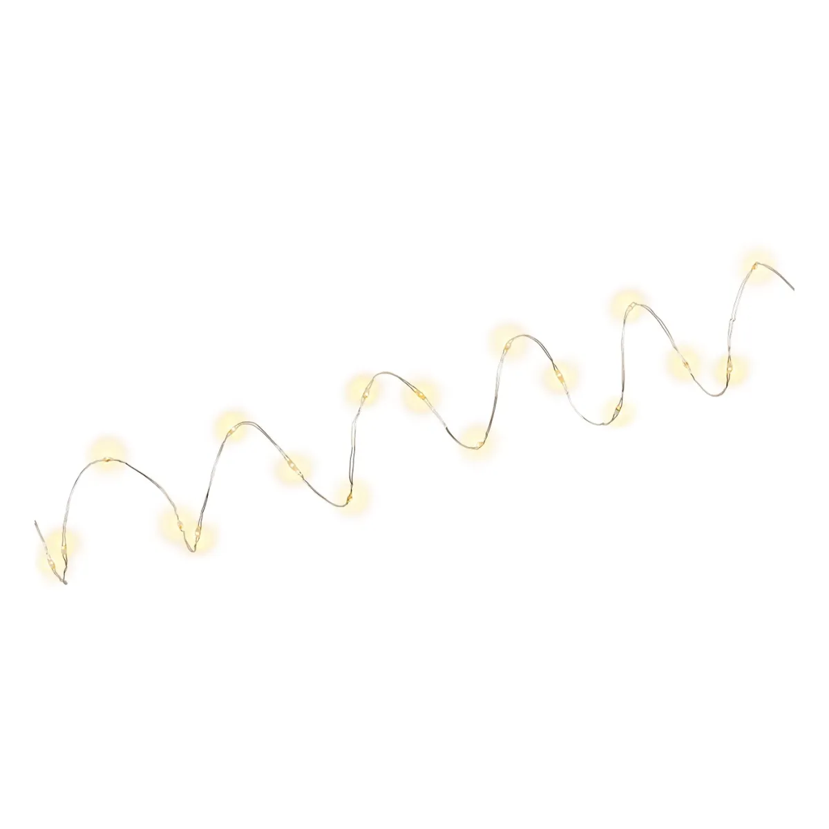 Goobay 20er LED-Silberdraht-Lichterkette, inkl. Timer