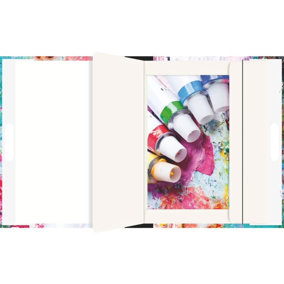RNK Verlag Hardcovermappe “Farbtuben“ - A3 mit Zeichenblock und Innenfach