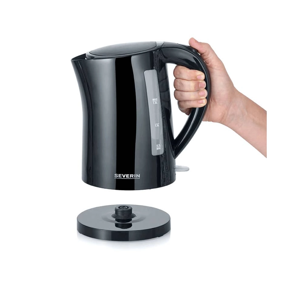 SEVERIN Wasserkocher - 1,5 Liter, schwarz