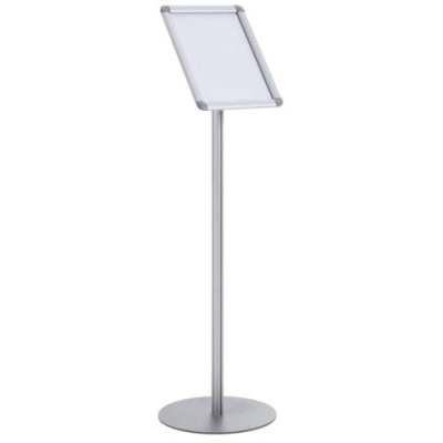 BI-OFFICE Prospektständer - A4, silber