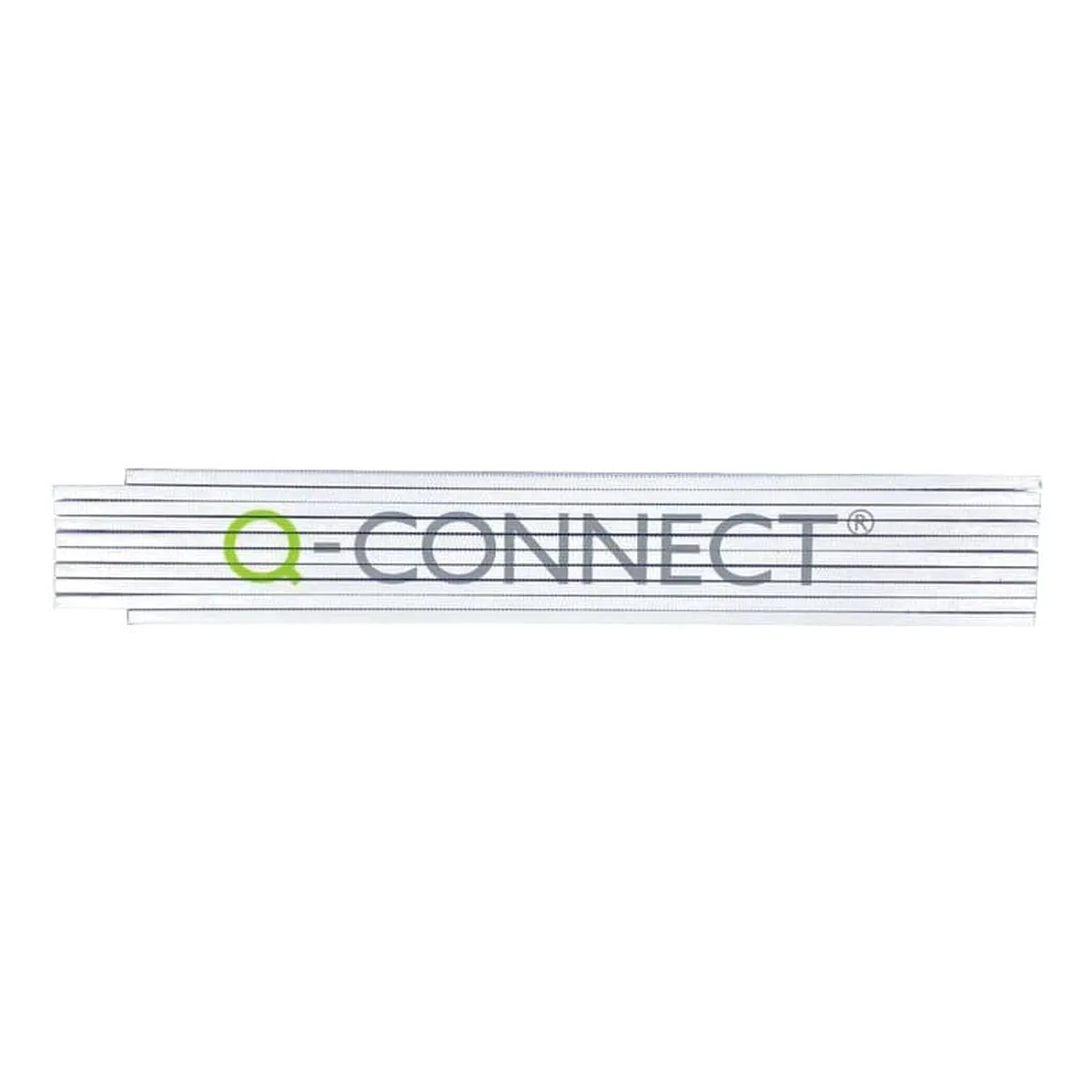Q-CONNECT Gliedermaßstab - 2 m, weiß, Holz