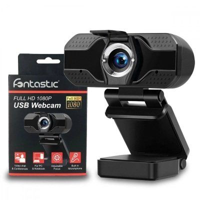 Webcam 1080P Full HD mit eingebautem Mikrofon
