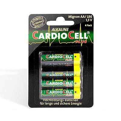 Cardiocell Batterien 'Mignon Plus AA', 1,5V, 4 Stück