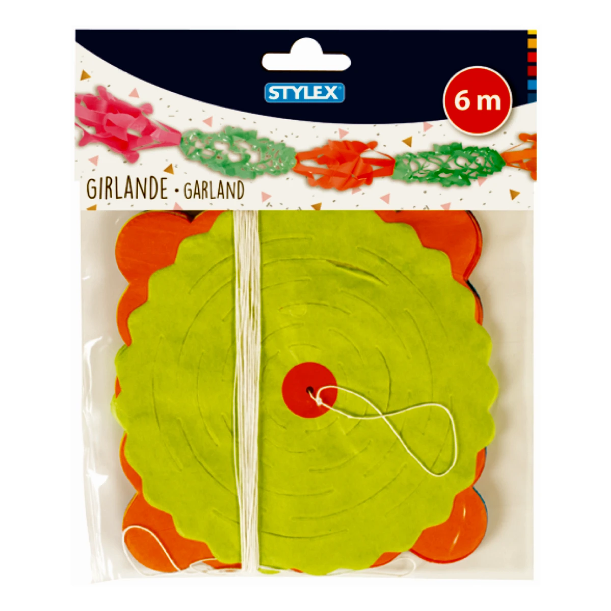 Stylex Girlande, 6 m, 4-fach sortiert