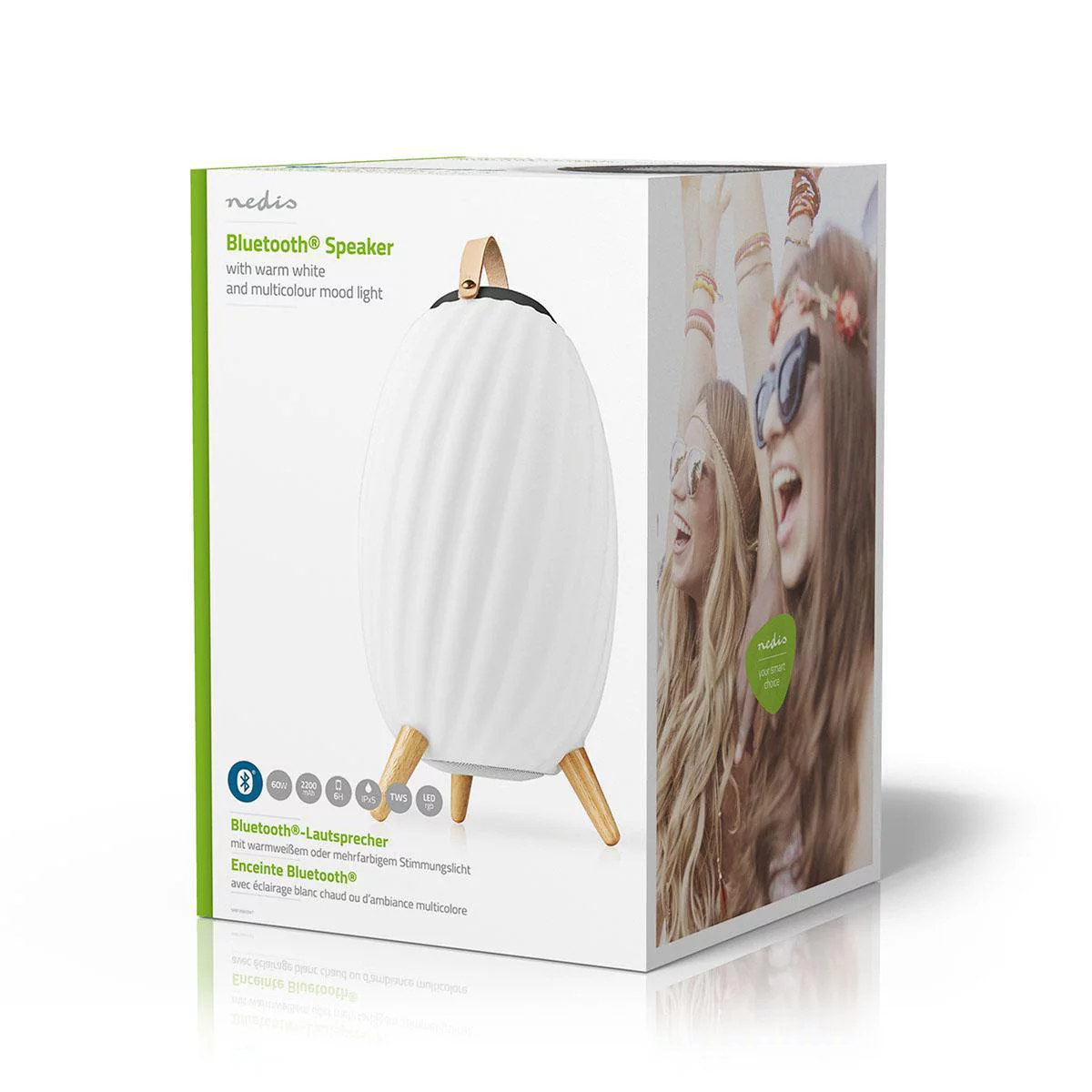 Nedis Bluetooth-Lautsprecher mit Mood Light