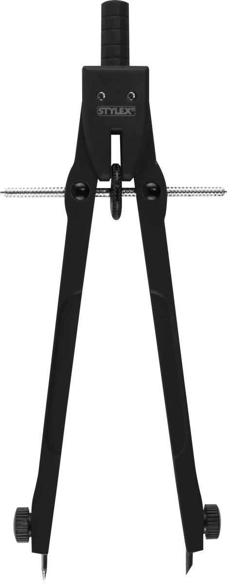 Stylex Zirkel ,Geozirkel aus Metall, mit Minendose