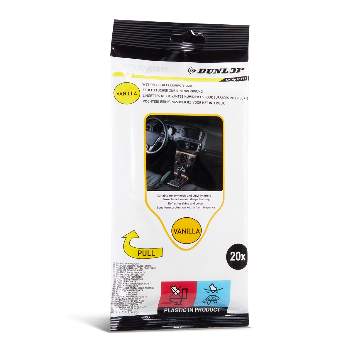 Dunlop Auto Innenreinigungstücher – 20 Tücher