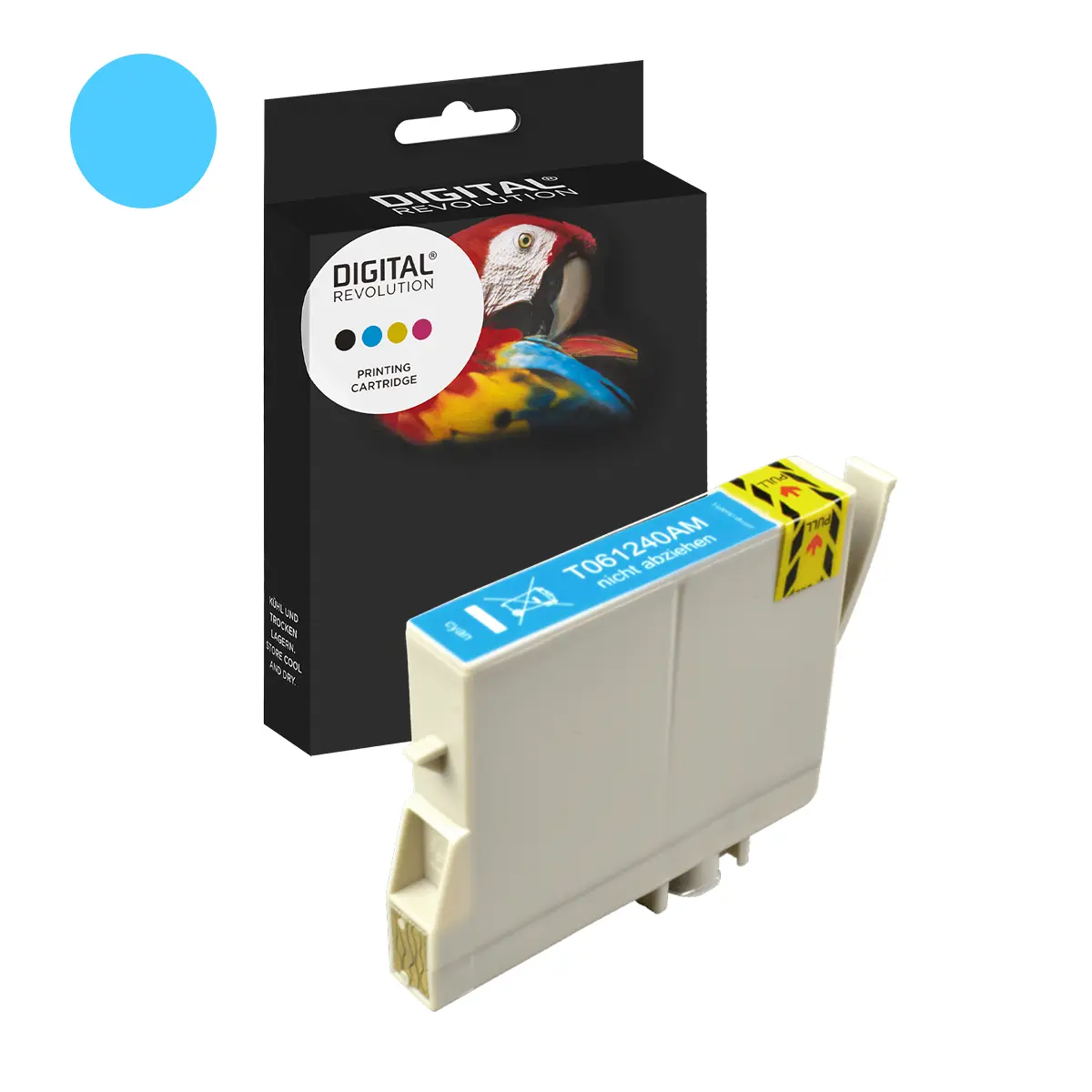 Epson T0612 - alternative Patrone 'cyan' 14 ml | 420 Seiten - Digital Revolution