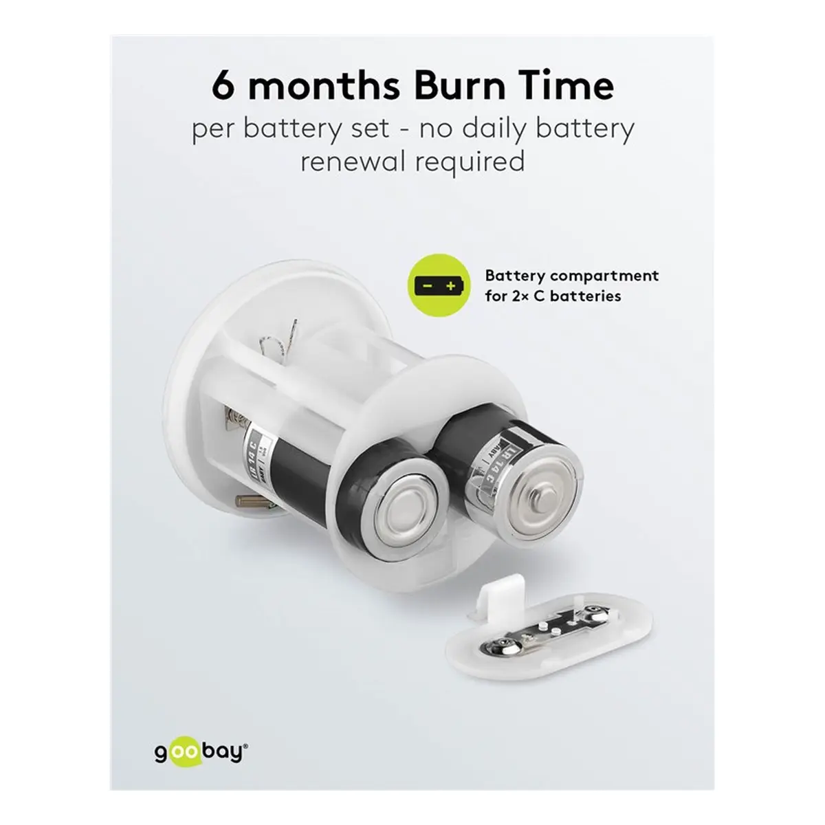 Goobay LED-Grablicht mit Timer, weiß
