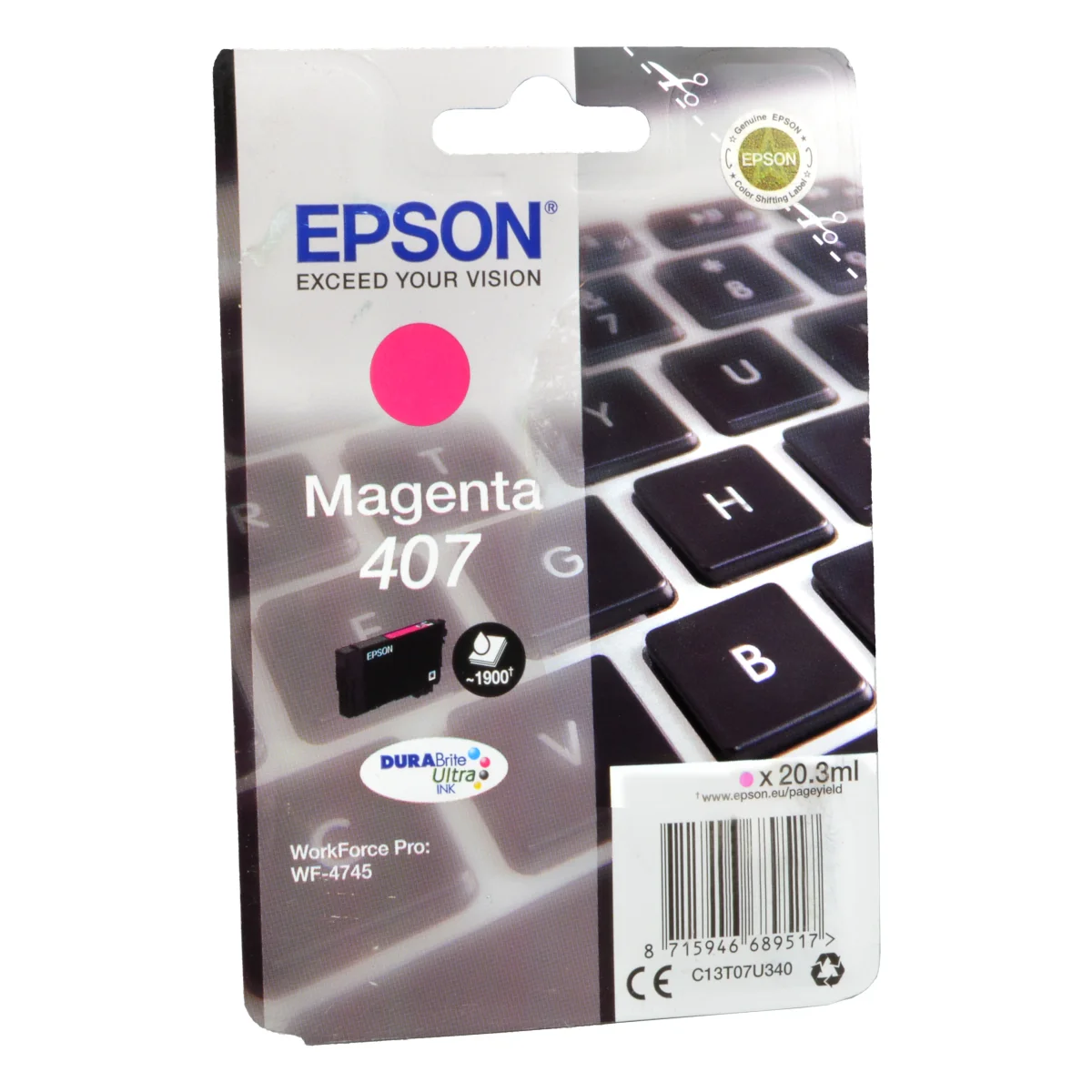 Epson Tinte C13T07U340  407  magenta