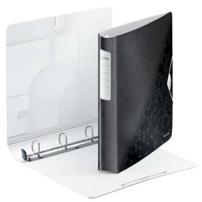 4240 Ringbuch Active WOW - A4, 4 Ringe, 30 mm, schwarz metallic