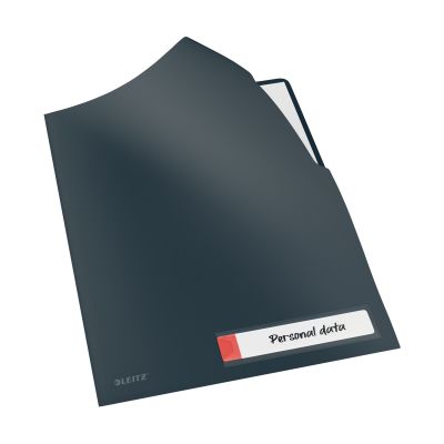 LEITZ Privacy Sichthülle Cosy - A4, PP, grau matt, Blickdicht, 3 Stück