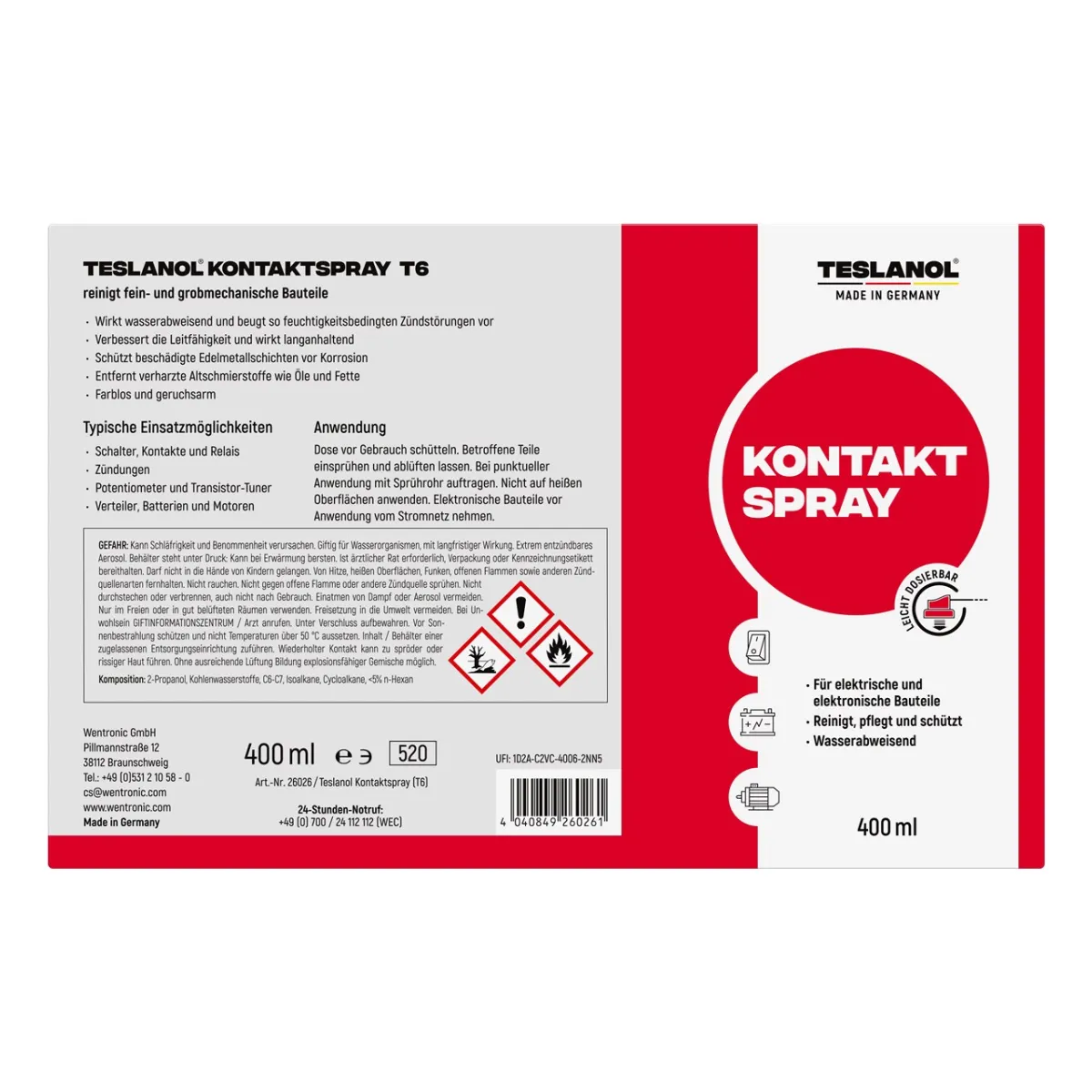 Teslanol Kontakt- und Tuner-Spray (t6)
