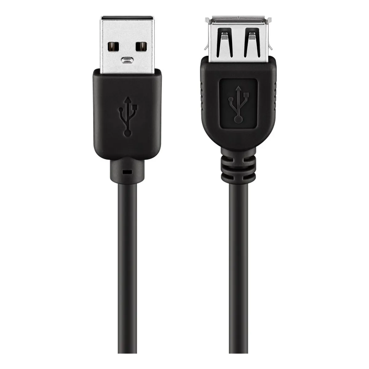 Goobay USB 2.0 Hi-Speed Verlängerungskabel, Schwarz