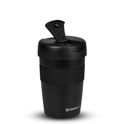 Thermobecher - 350 ml, Edelstahl, schwarz