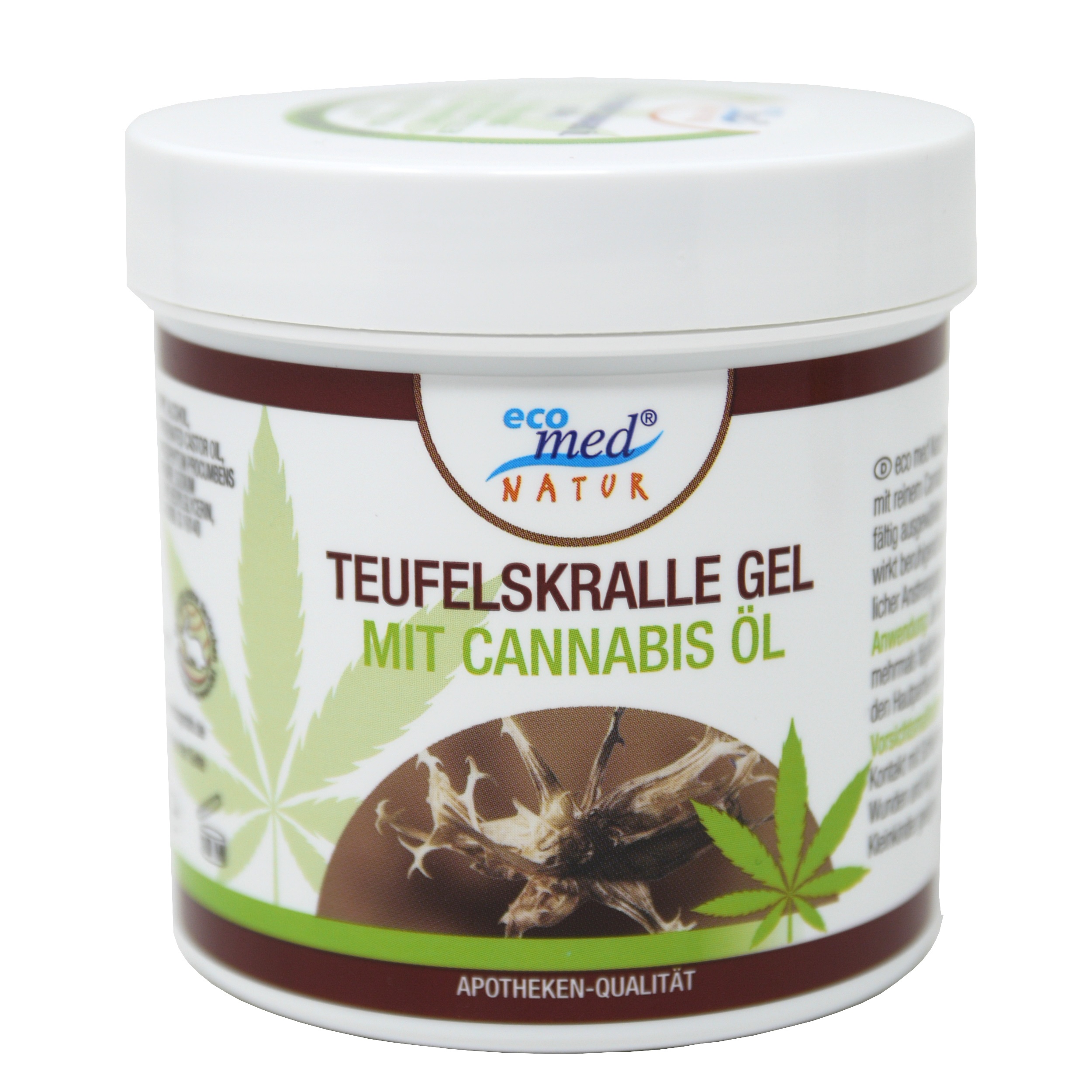 eco med Natur Teufelskralle Gel mit Hanfsamenöl 250 ml