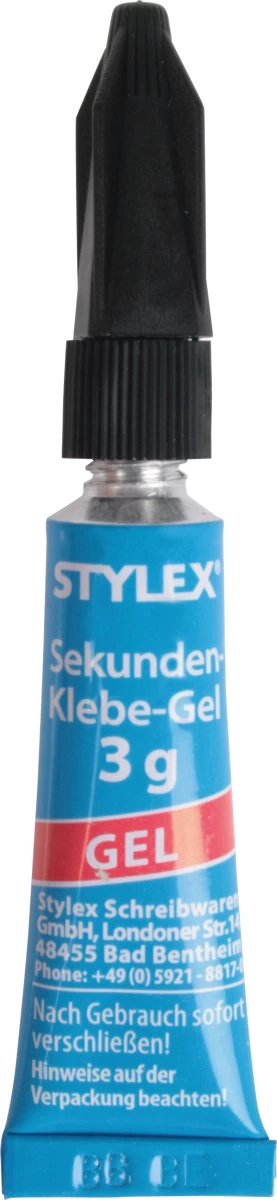 Stylex Sekundenkleber Gel, 2 Tuben á 3 g