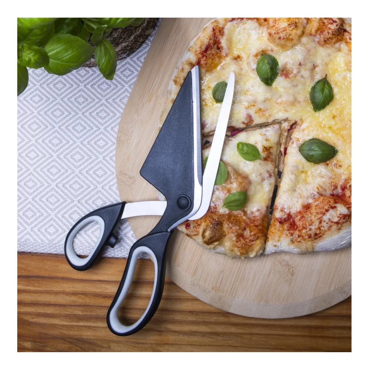 Pizzaschere aus Edelstahl Länge ca. 27cm